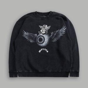 Flight Club London Crewneck in Black