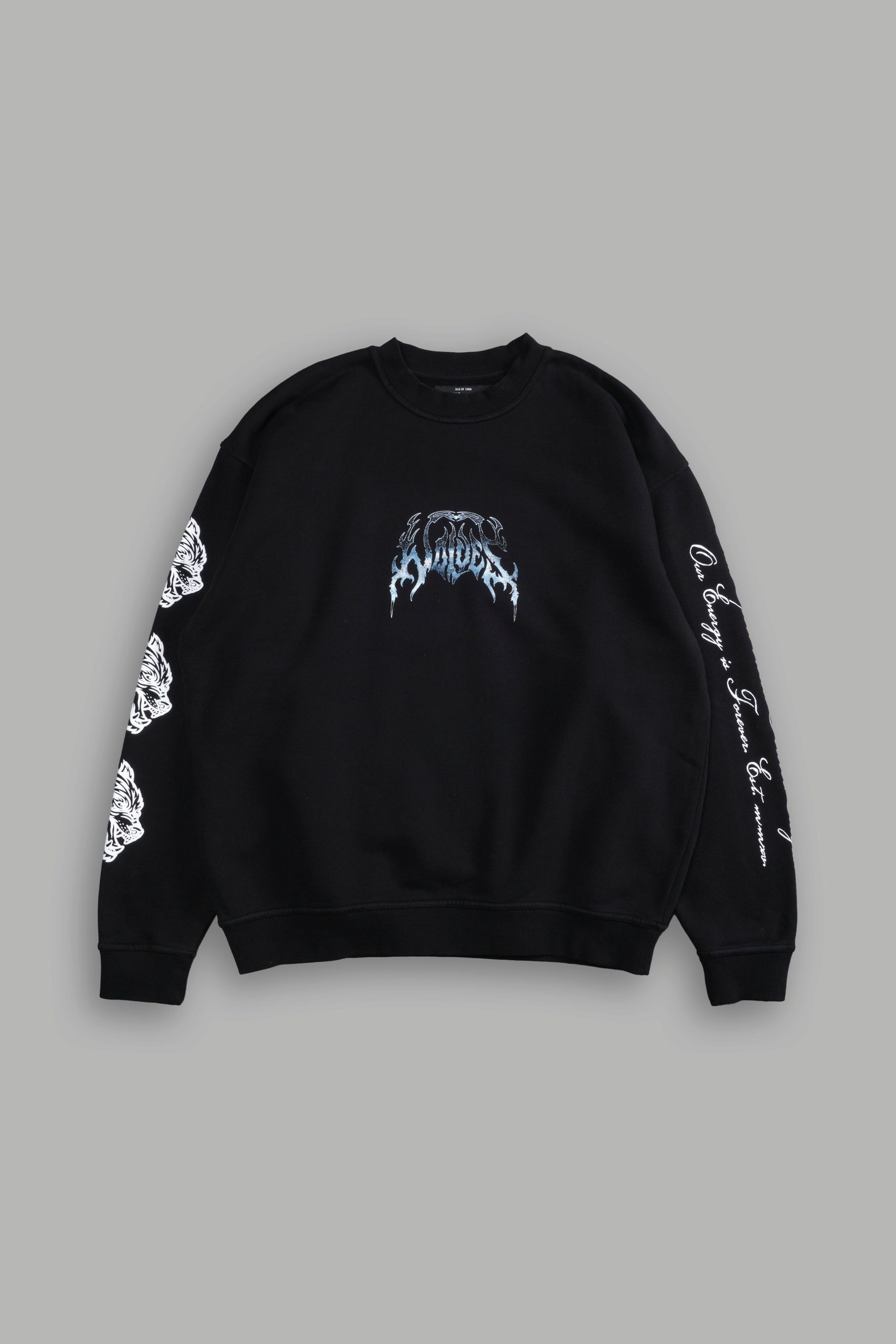 Rule The Galaxy London Crewneck in Black - Image 2