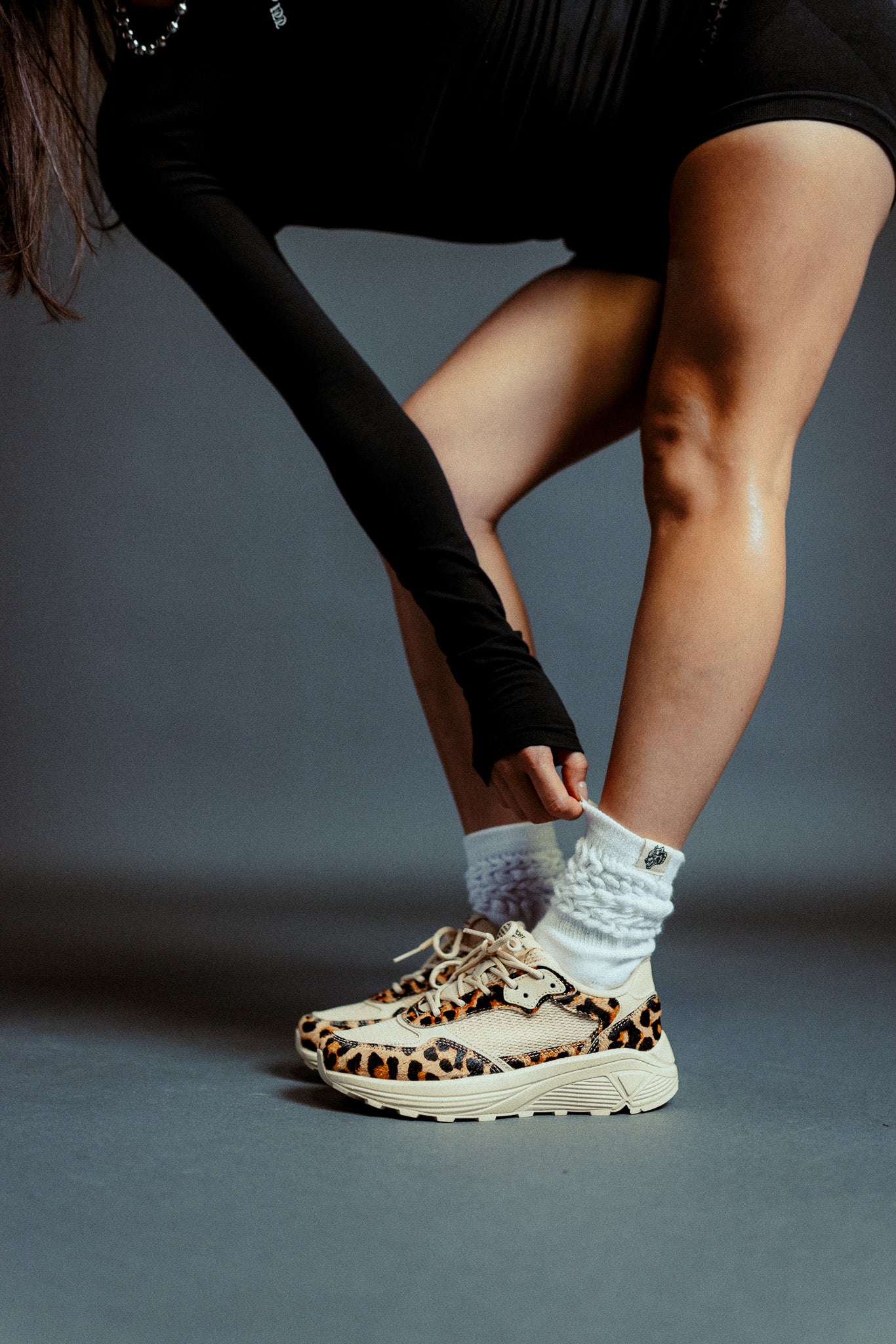 Run-1 Shoes in Clay Leopard/Cream - Image 13