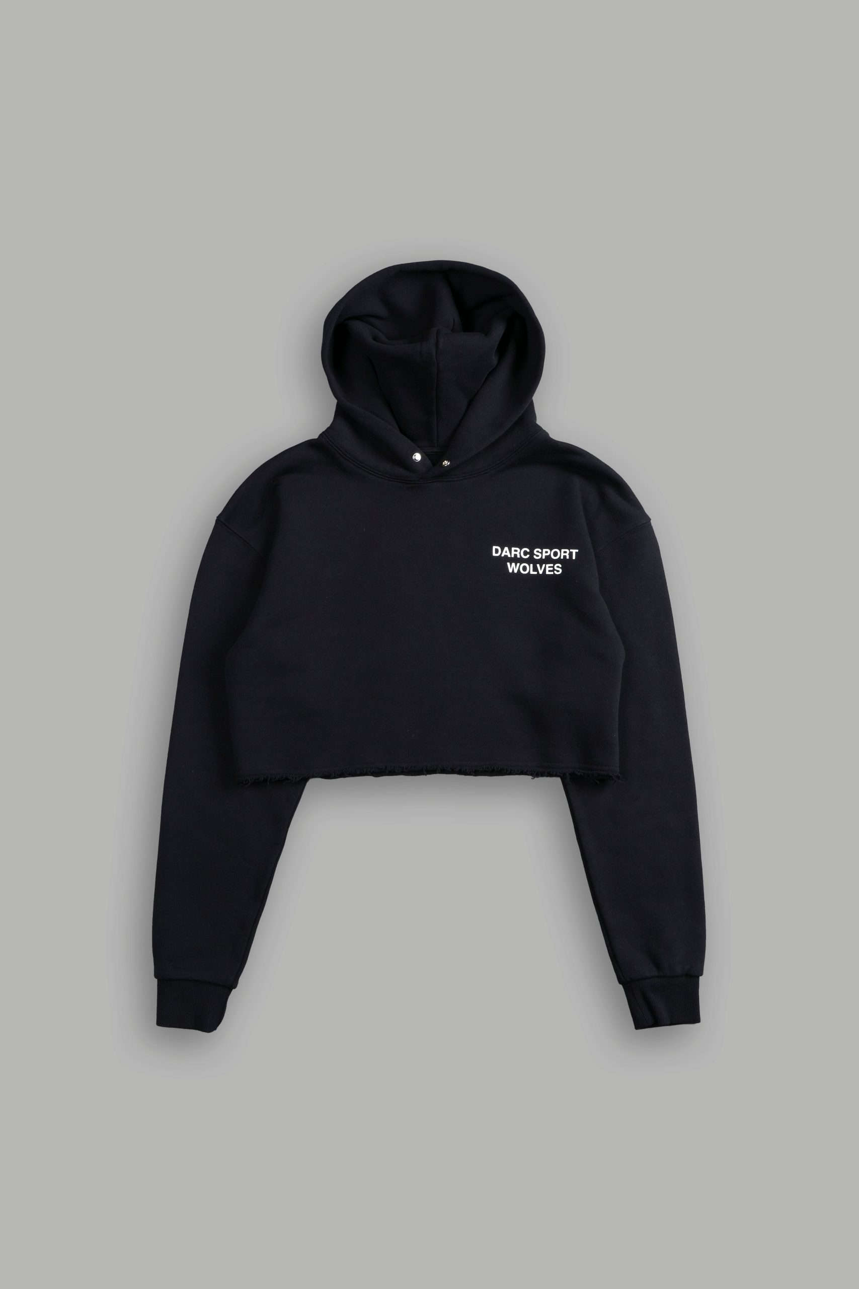 Darc Sport Wolves Pierce (Cropped) Hoodie in Black - Image 3