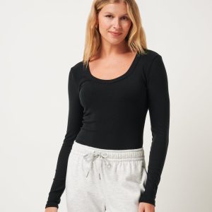 Cloud Rib Long Sleeve Top