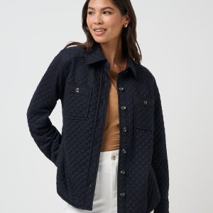 Diamond Quilted Shacket