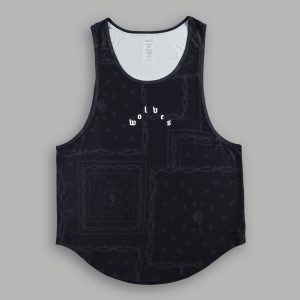 Wolves Pyramid Dry Wolf (Drop) Tank in Black Thorn Paisley