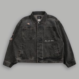Darc Sport Wolves Jax Denim Jacket in Mojave Brown