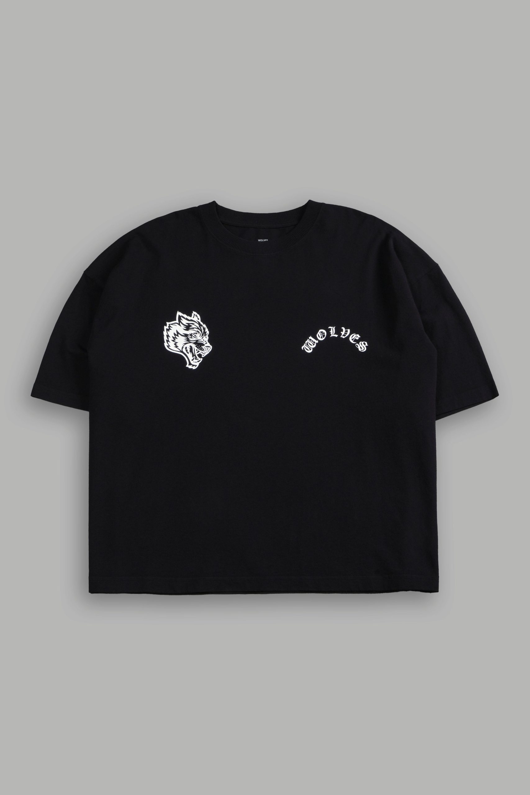 Wolf Chopper FRVR Grunge Box Cut Tee in Black