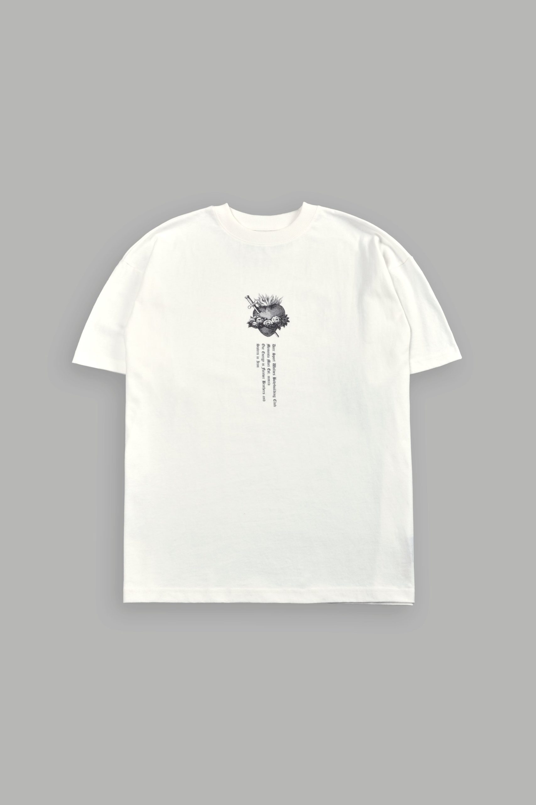 Sin Again Unisex Grunge Tee in Cream - Image 3