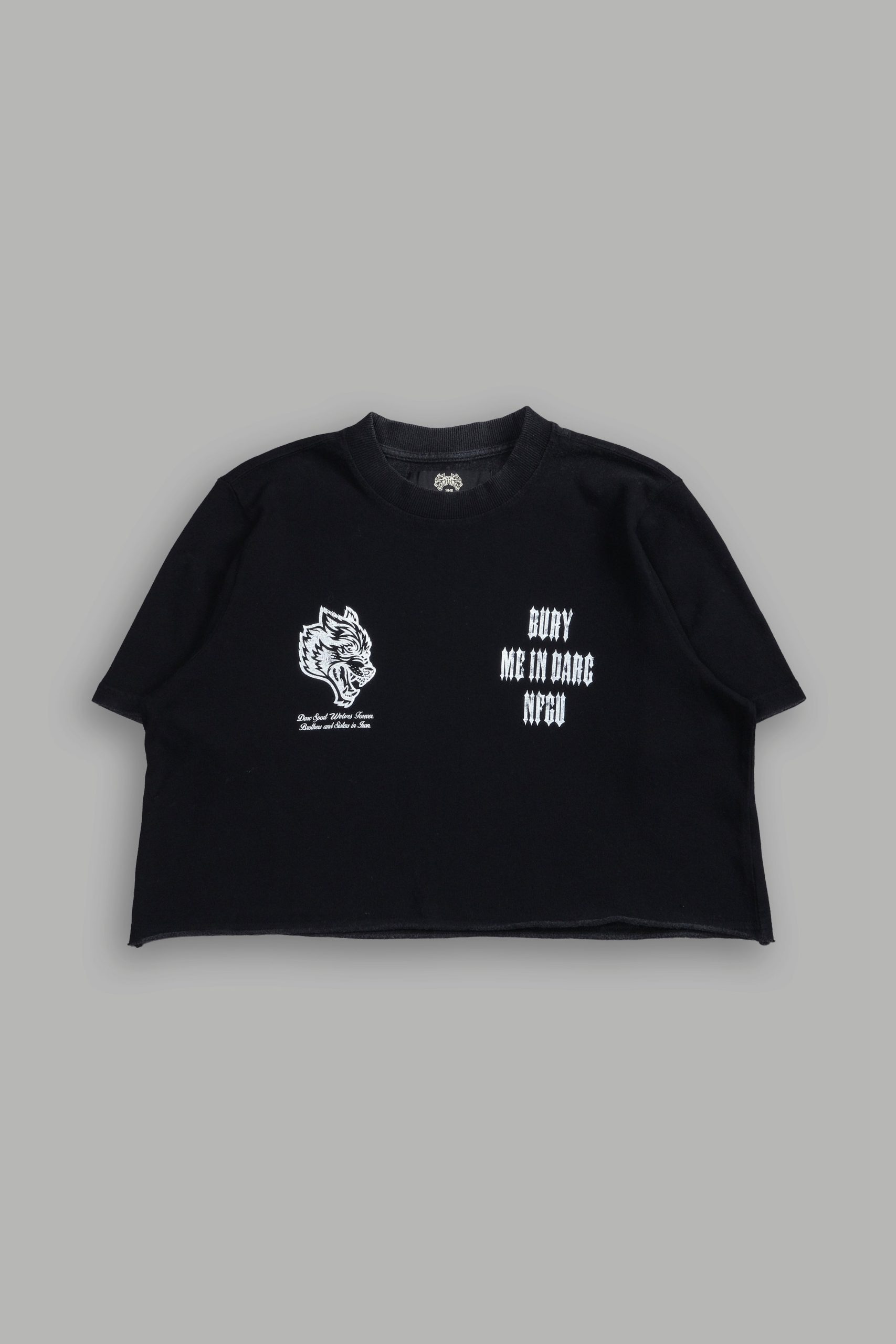 Bury Me In Darc NFGU Premium (Cropped) Tee in Black - Image 3