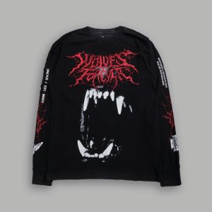Blood Thirsty Webs Premium L/S Tee in Black