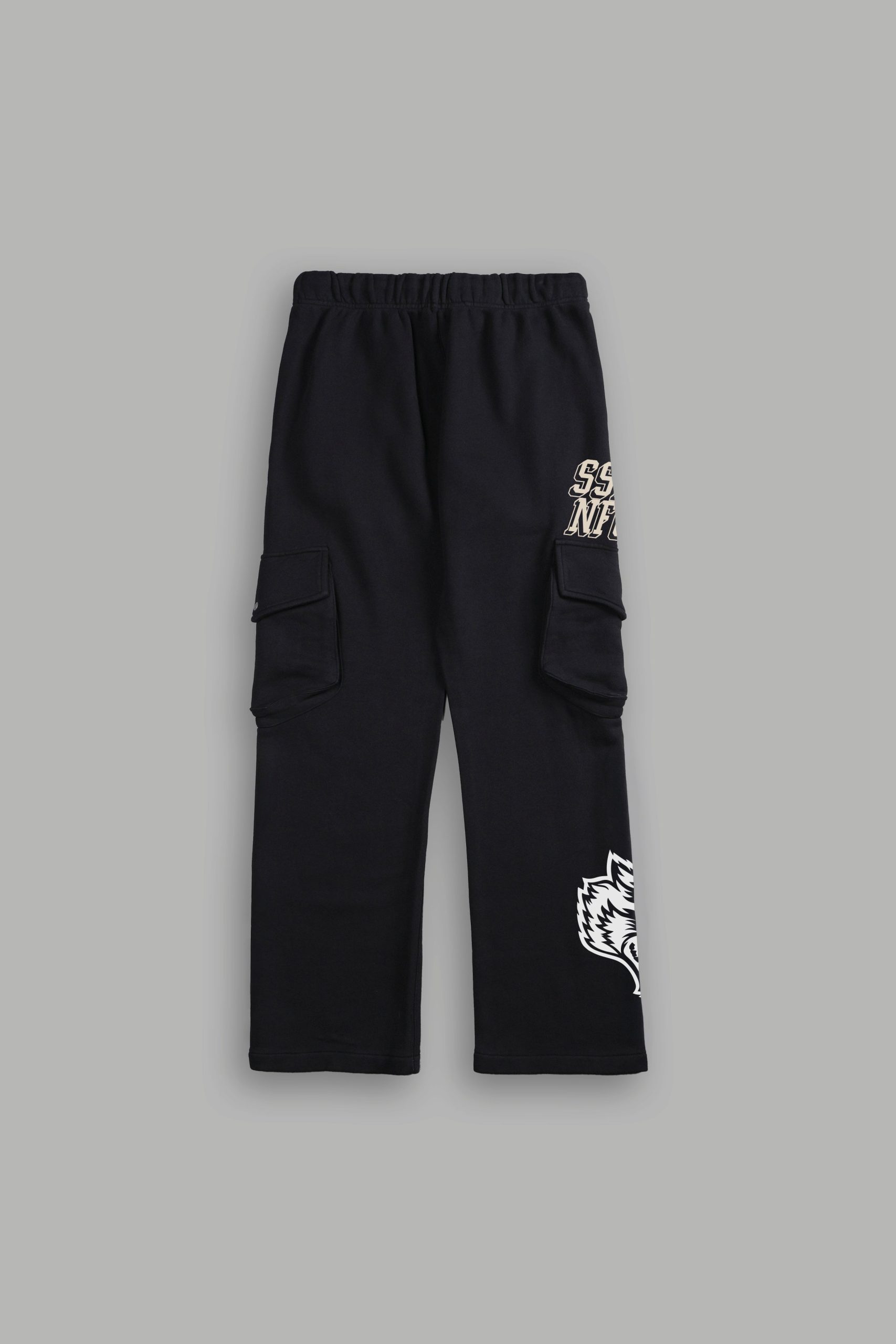 La Ca Frvr Bigelow Cargo Sweat Pants in Black - Image 2
