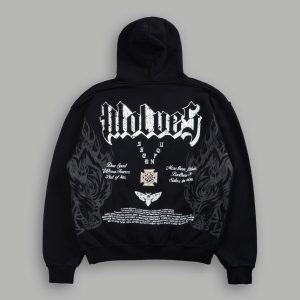 Wlvs Fire Bishop Hoodie in Black