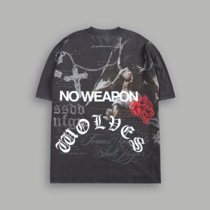 The Fallen Grunge Tee in Wolf Gray
