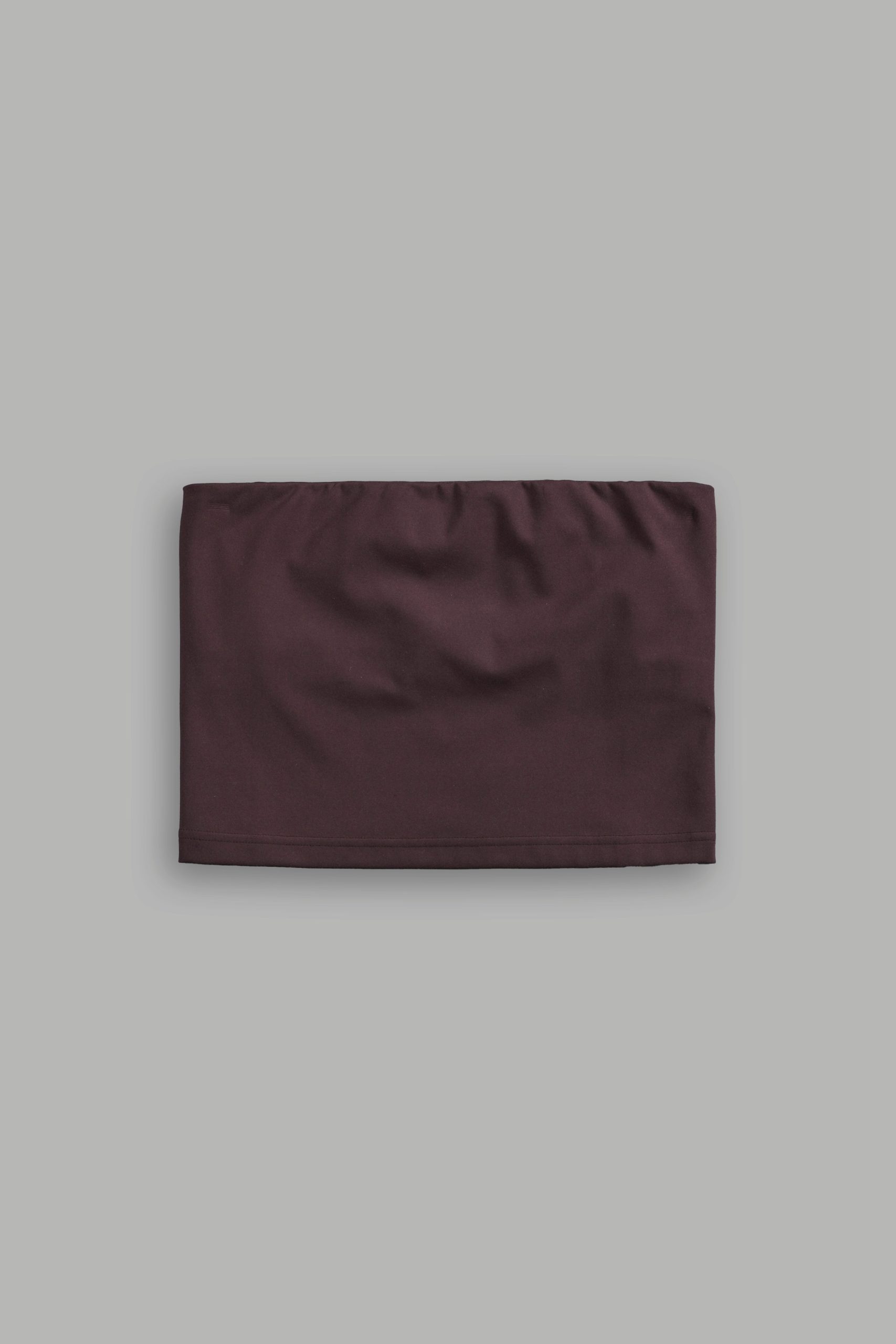 Single Wolf Nova Longline Bandeau Top in Darc Garnet - Image 2