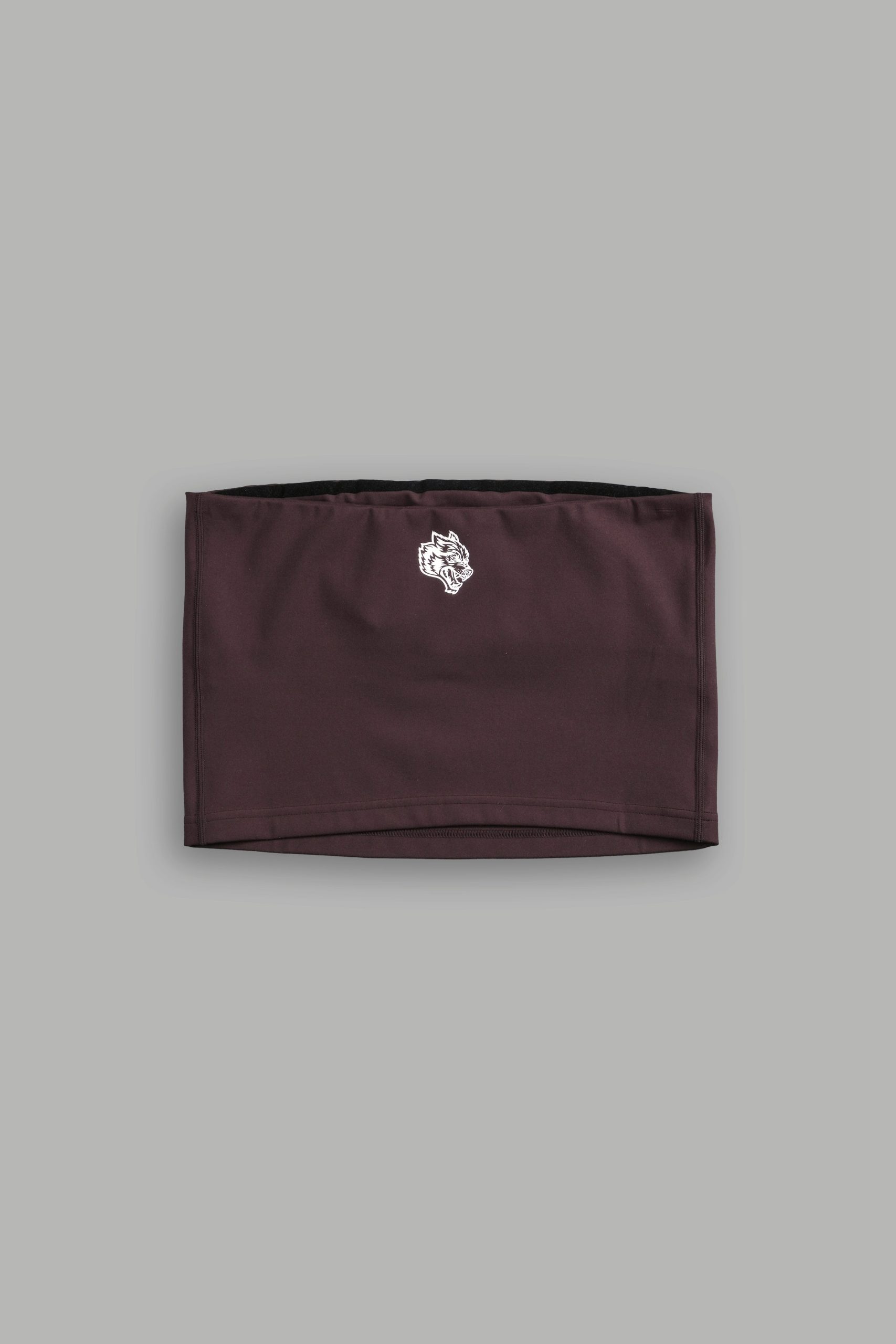 Single Wolf Nova Longline Bandeau Top in Darc Garnet - Image 4