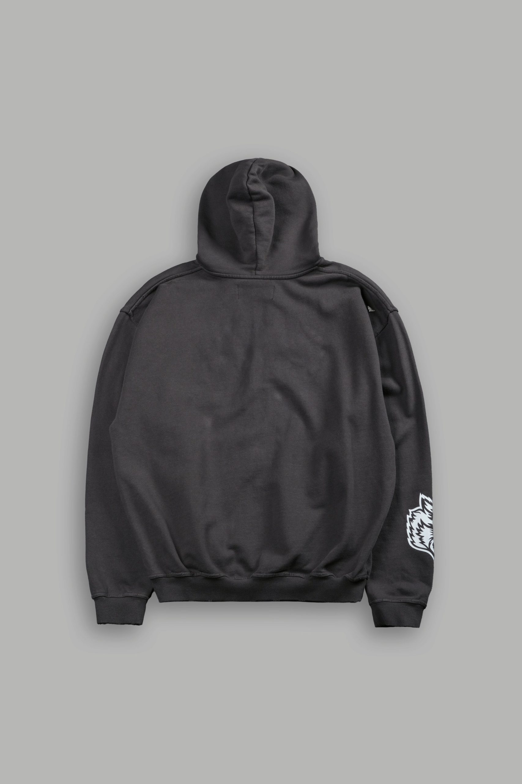 Hell is Real Grunge Moatis Zip Hoodie in Wolf Gray - Image 3