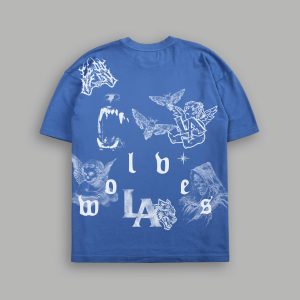 Homage to LA V2 Premium Oversized Tee in LA Blue