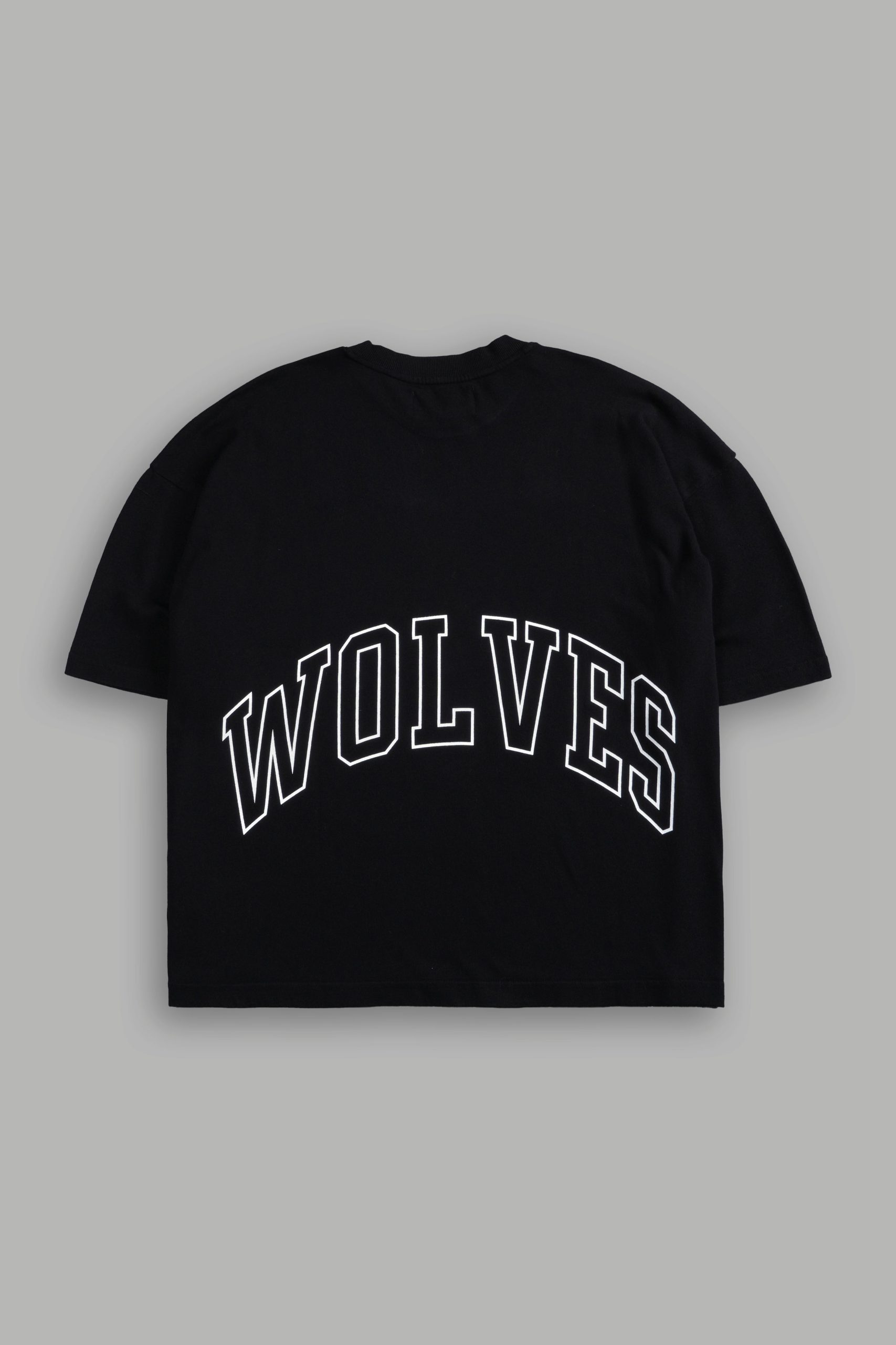 Wolf of the Flame Premium Box Cut Tee in Black - Image 3