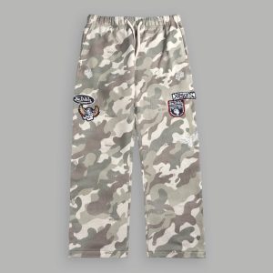 Darc Kulture Bigelow Cargo Sweat Pants in DSVD Green Camo