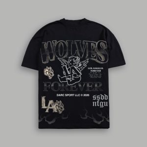 La Heritage Premium Oversized Tee in Black