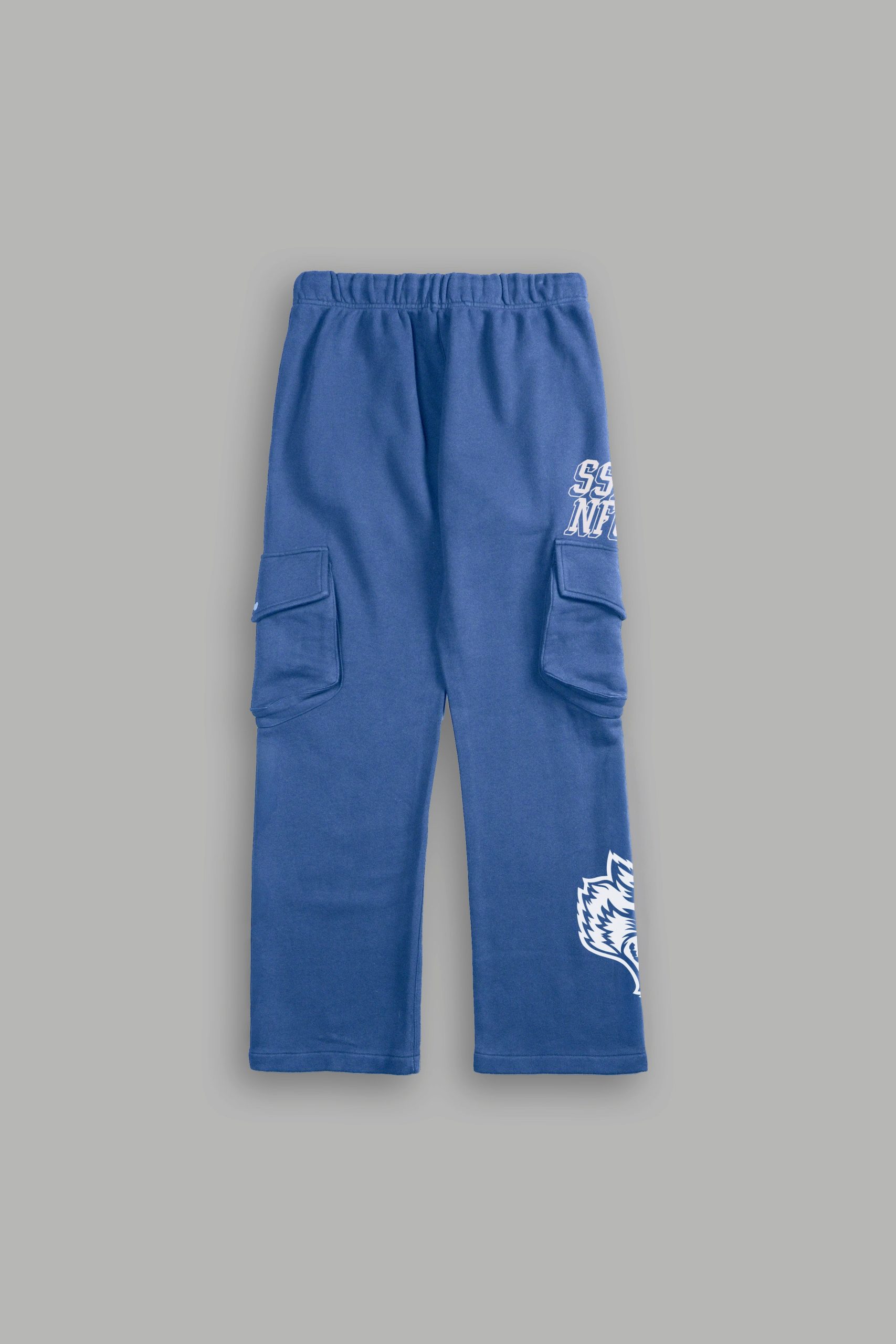 La Ca Frvr Bigelow Cargo Sweat Pants in La Blue - Image 2