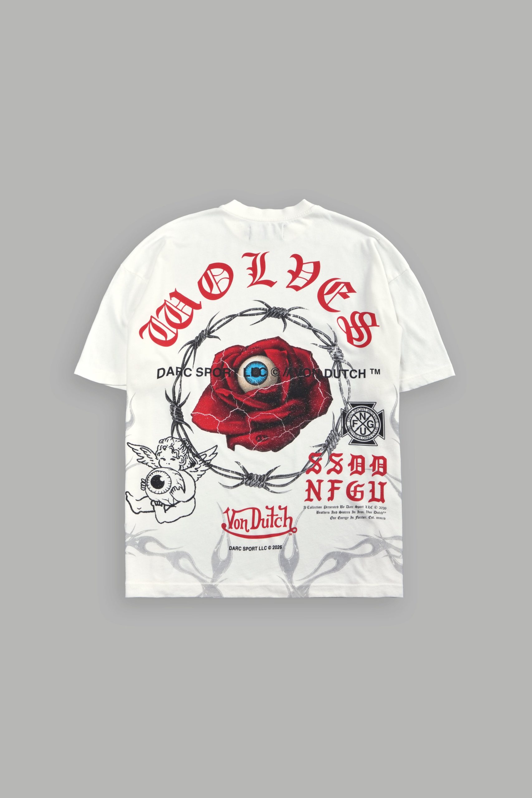 Eye of the Beholder Premium Oversized Tee in Cream