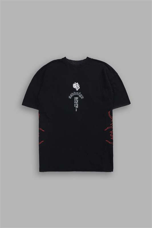 Reaper Tour Premium Oversized Tee in Black - Image 3