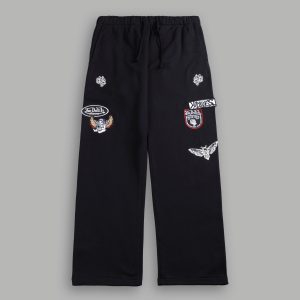 Darc Kulture Bigelow Cargo Sweat Pants in Black