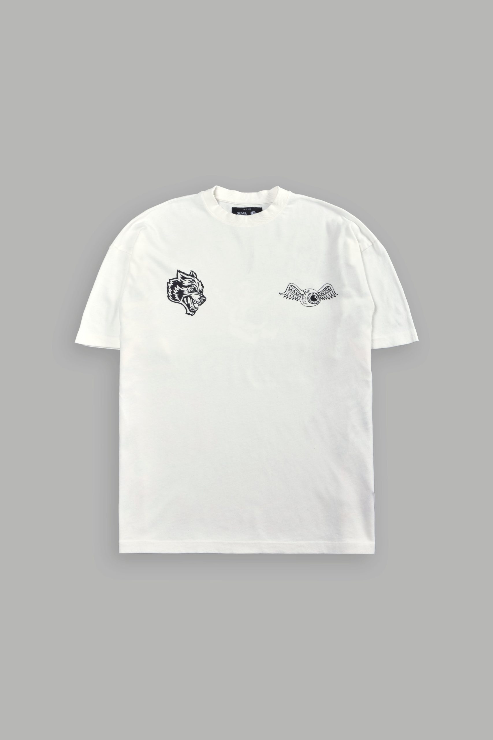 Kulture Klash Premium Oversized Tee in Cream - Image 3