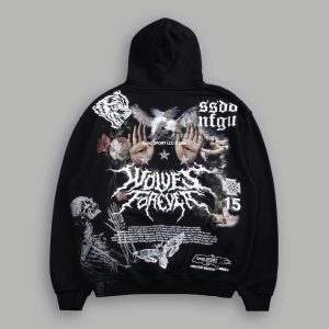 Born Stoic Pierce Hoodie in Black