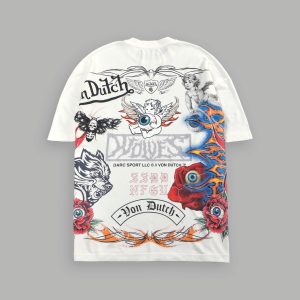 Kulture Klash Premium Oversized Tee in Cream