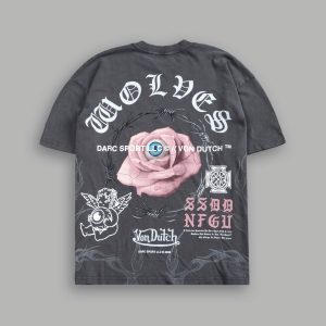 Eye Of The Beholder V2 Premium Oversized Tee in Wolf Gray