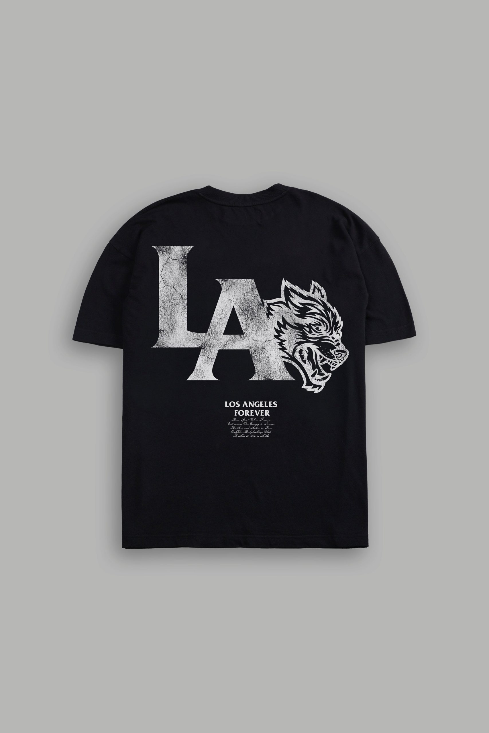 La Wolves V2 Premium Oversized Tee in Black