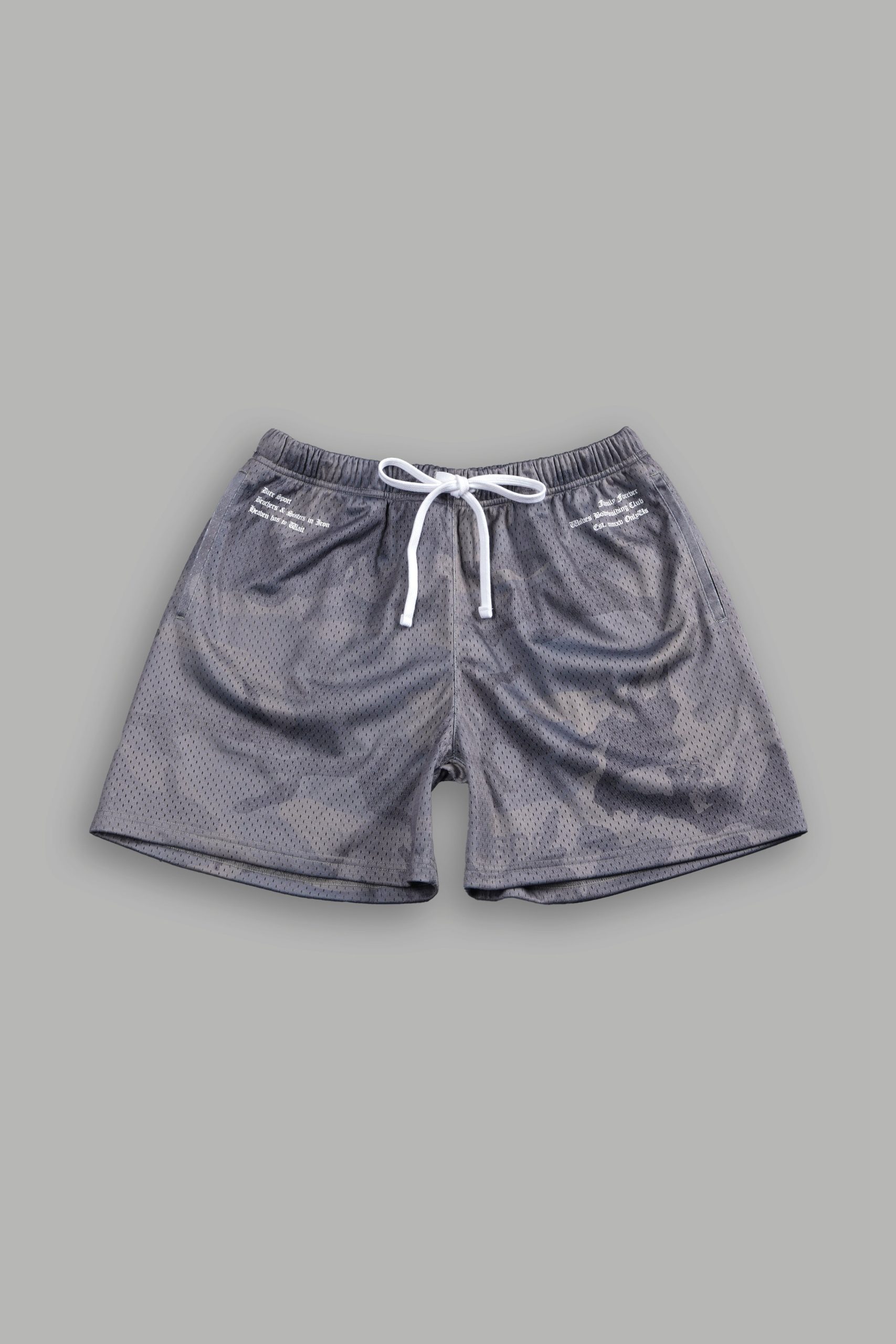 Only Us FRVR Mesh Shorts in Lush Vintage Woodland Camo
