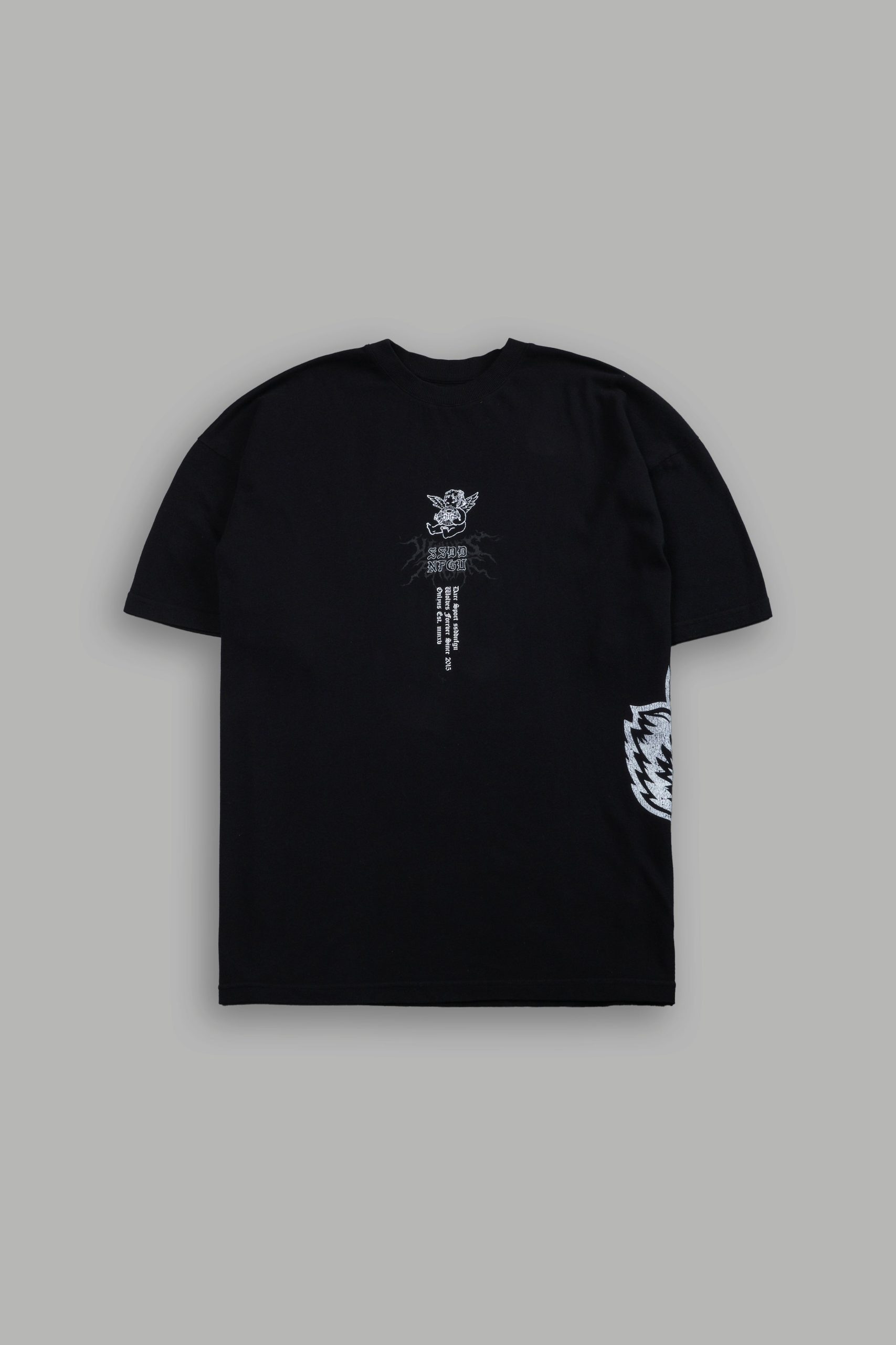 No Weapon Hesh Premium Oversized Tee in Black - Image 3