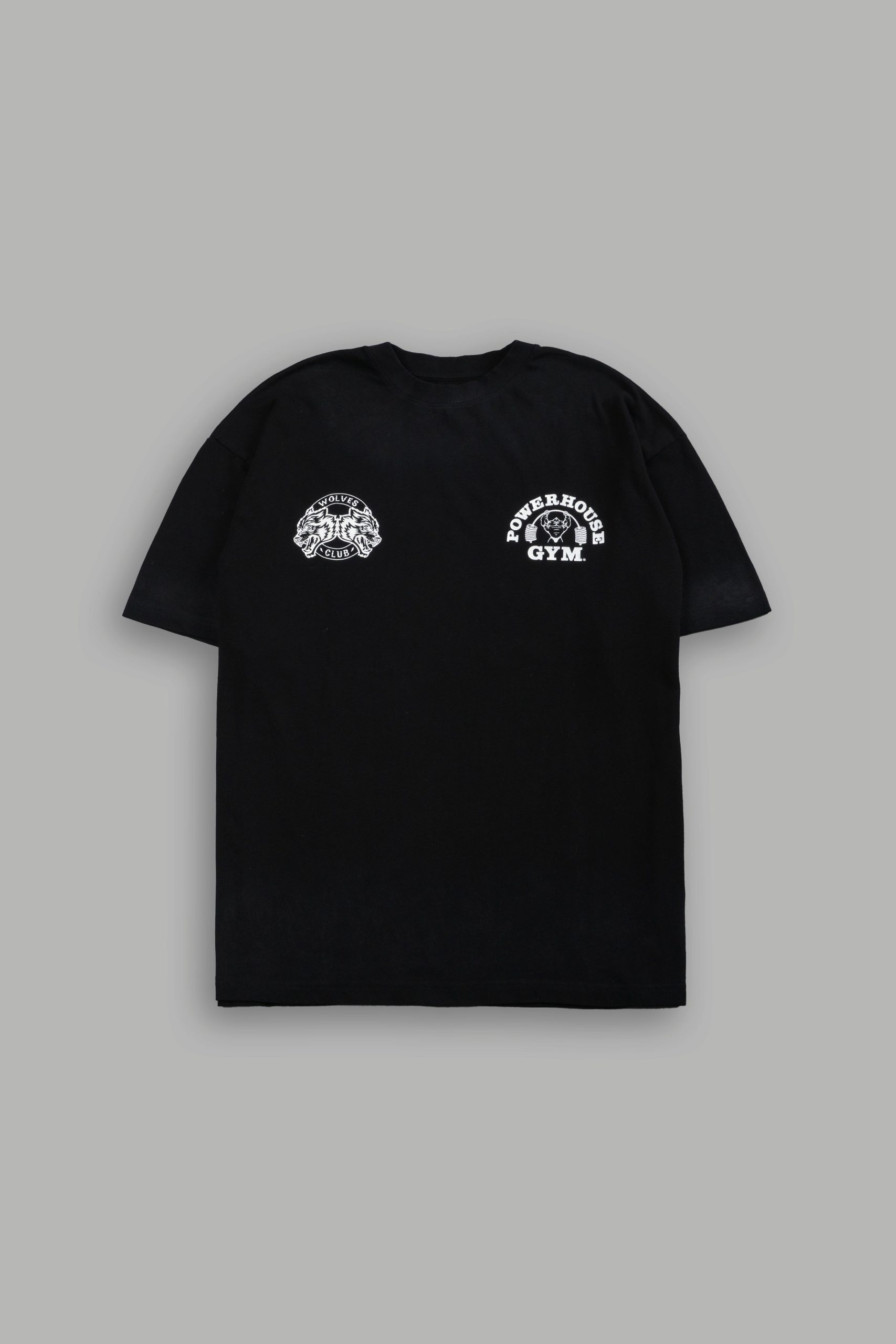 Powerhouse Hesh Premium Oversized Tee in Black Drift Wash - Image 3