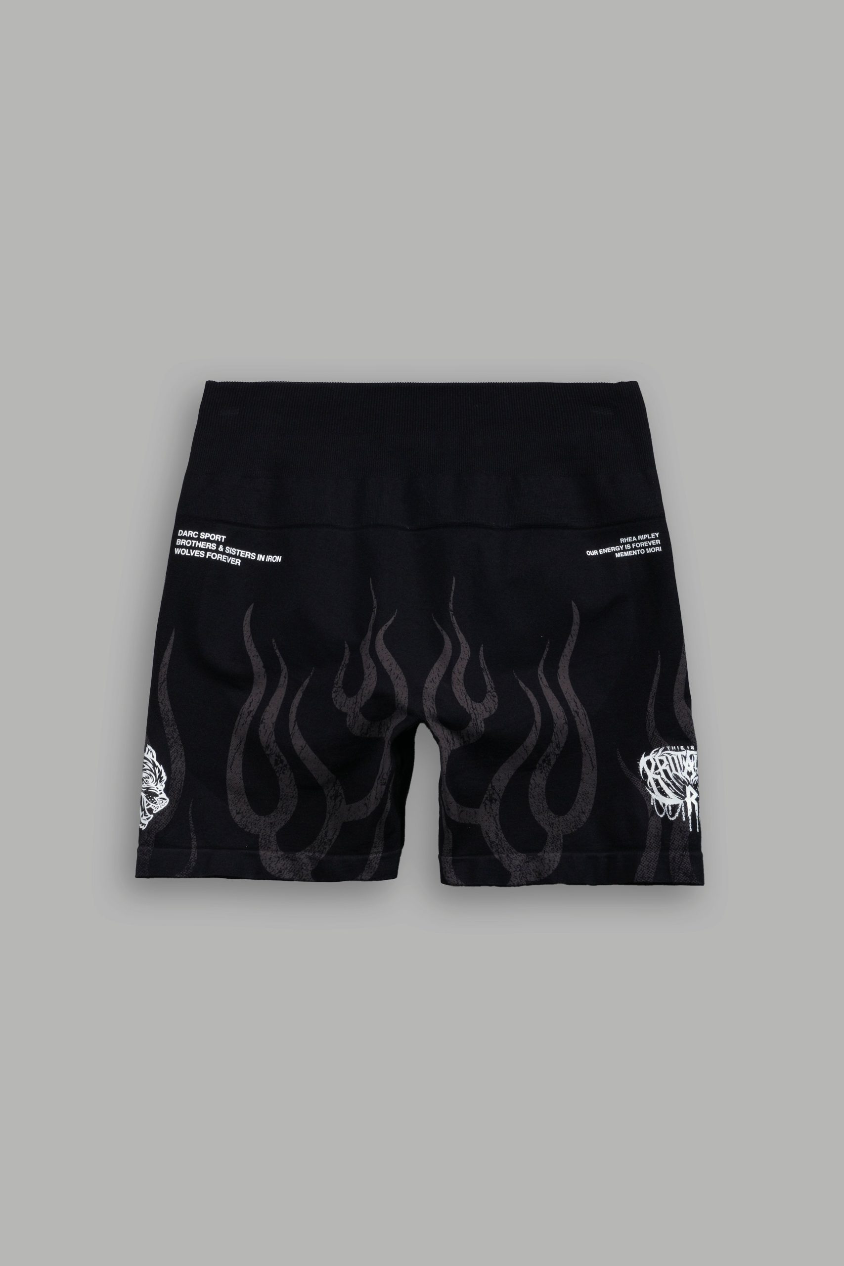 Hellfire Stella Soft Seamless Shorts in Black - Image 9