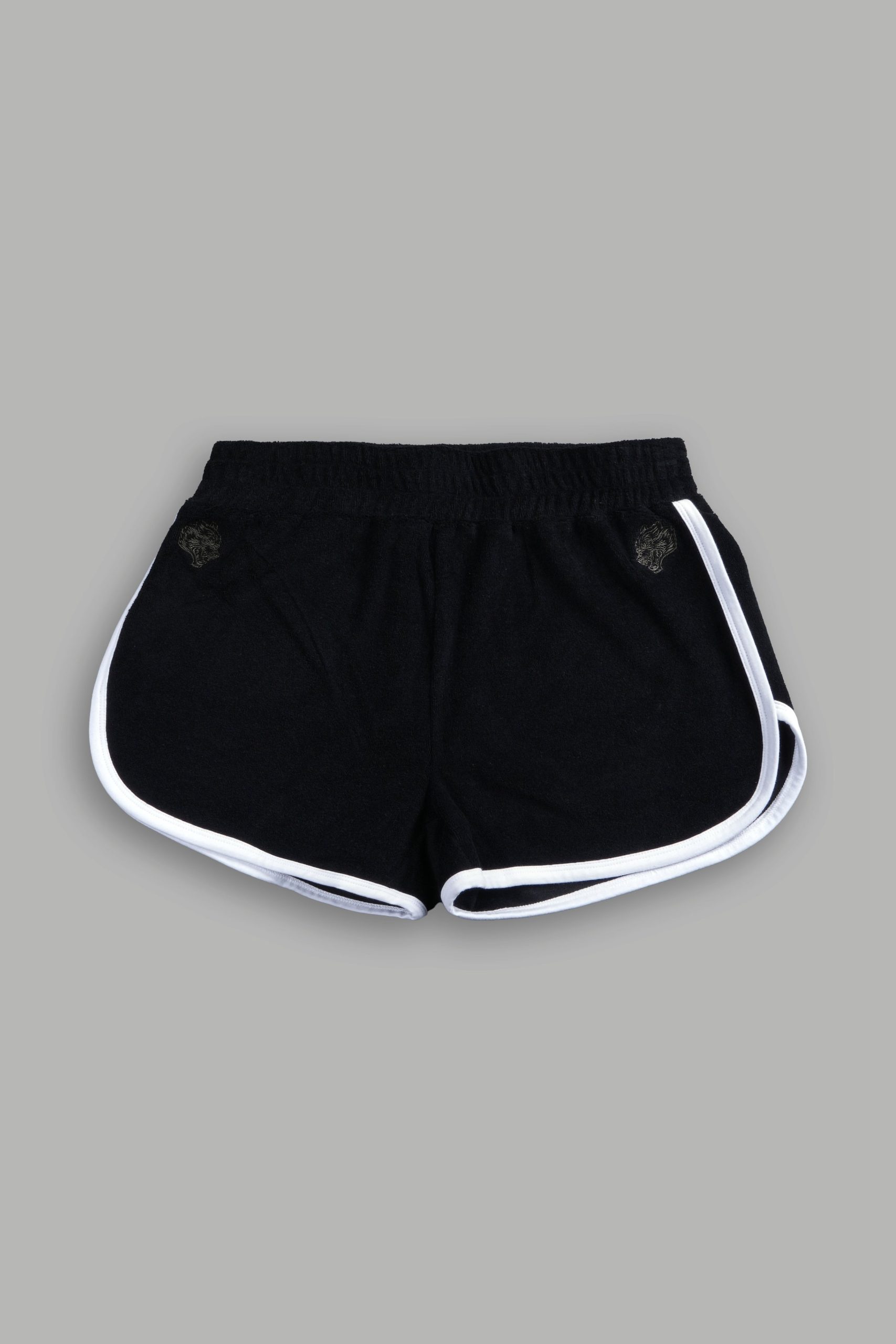 Dual Wolf Tia Track Shorts in Black - Image 12