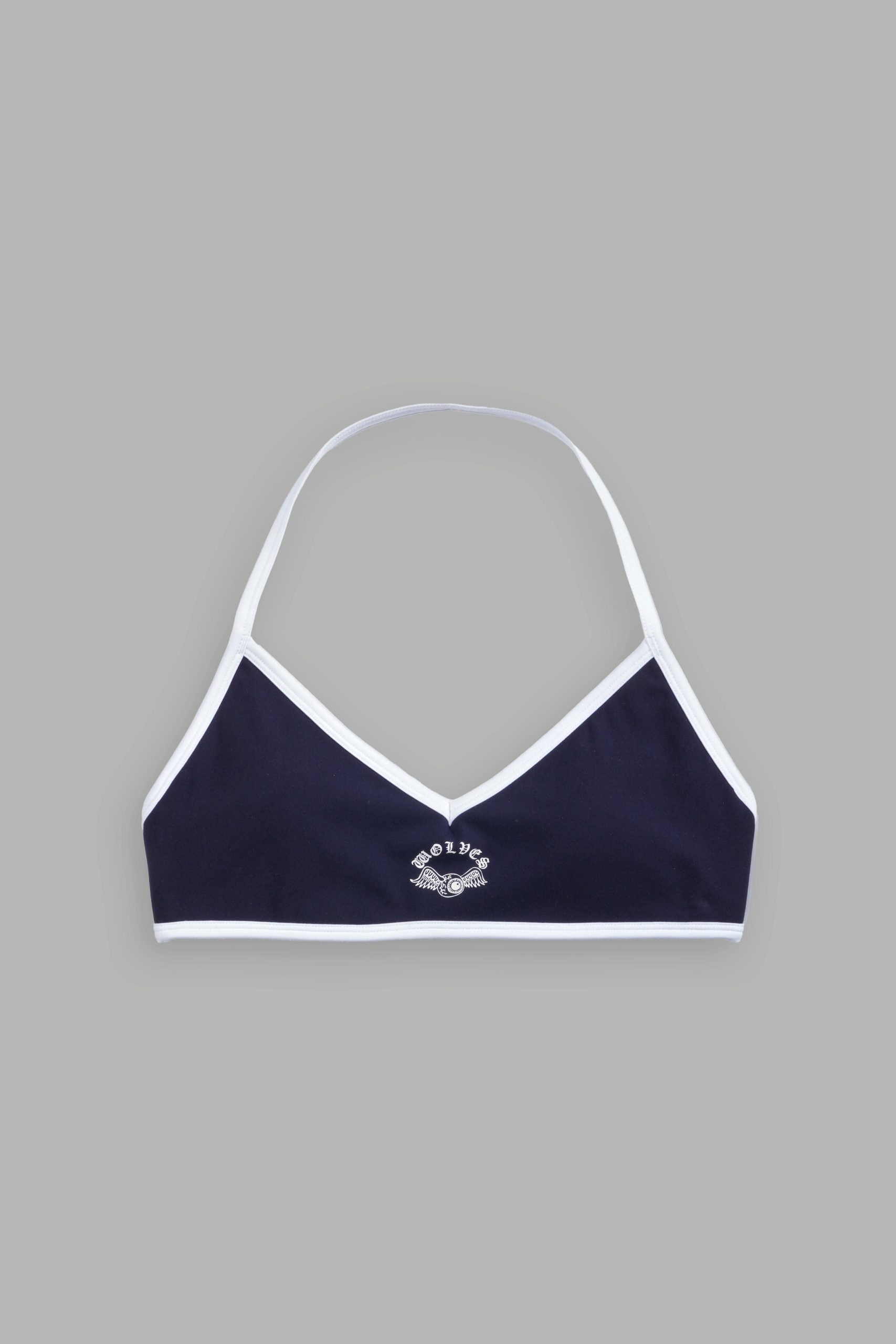 Wolves Kulture Lana Halter Energy Bra in Classic Navy - Image 7
