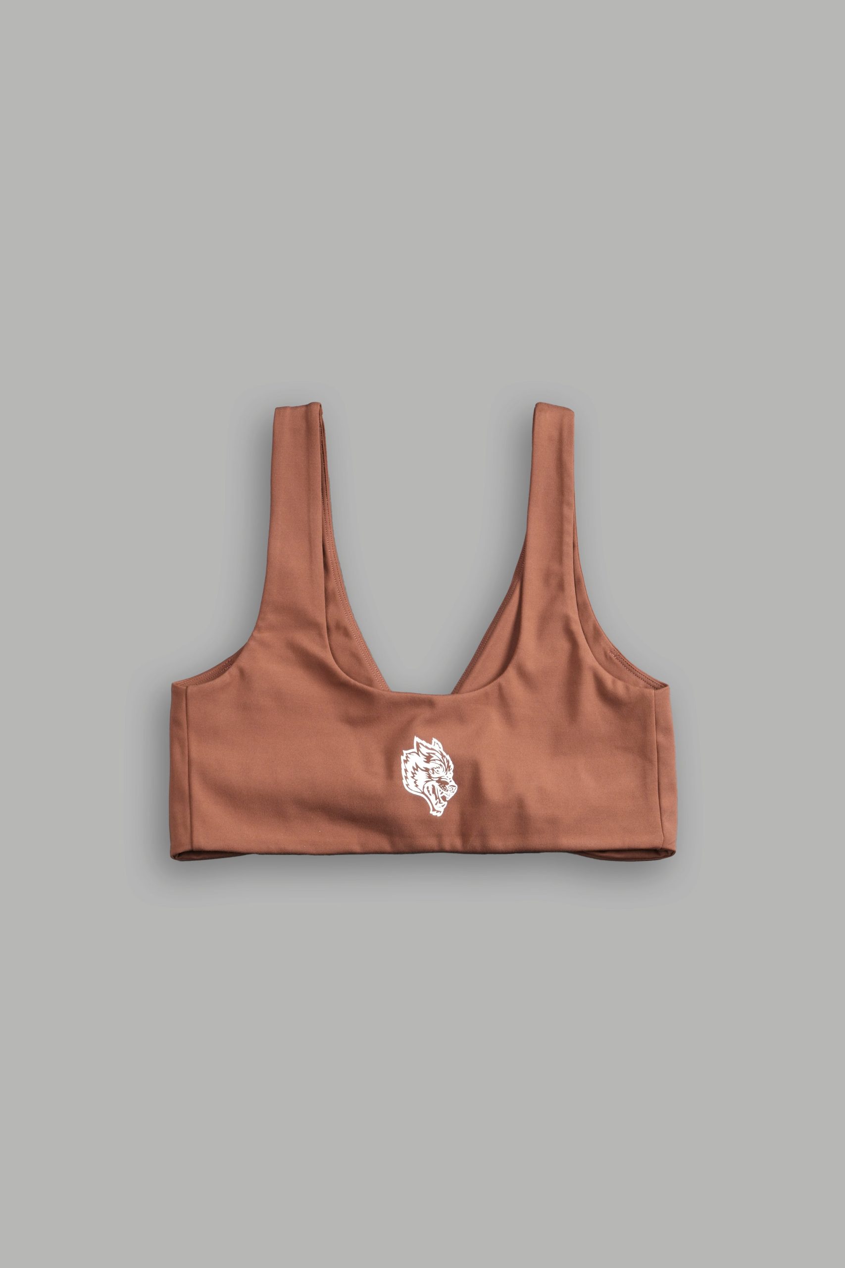 Single Wolf Twist Energy Bra in Norse Brown - Image 3