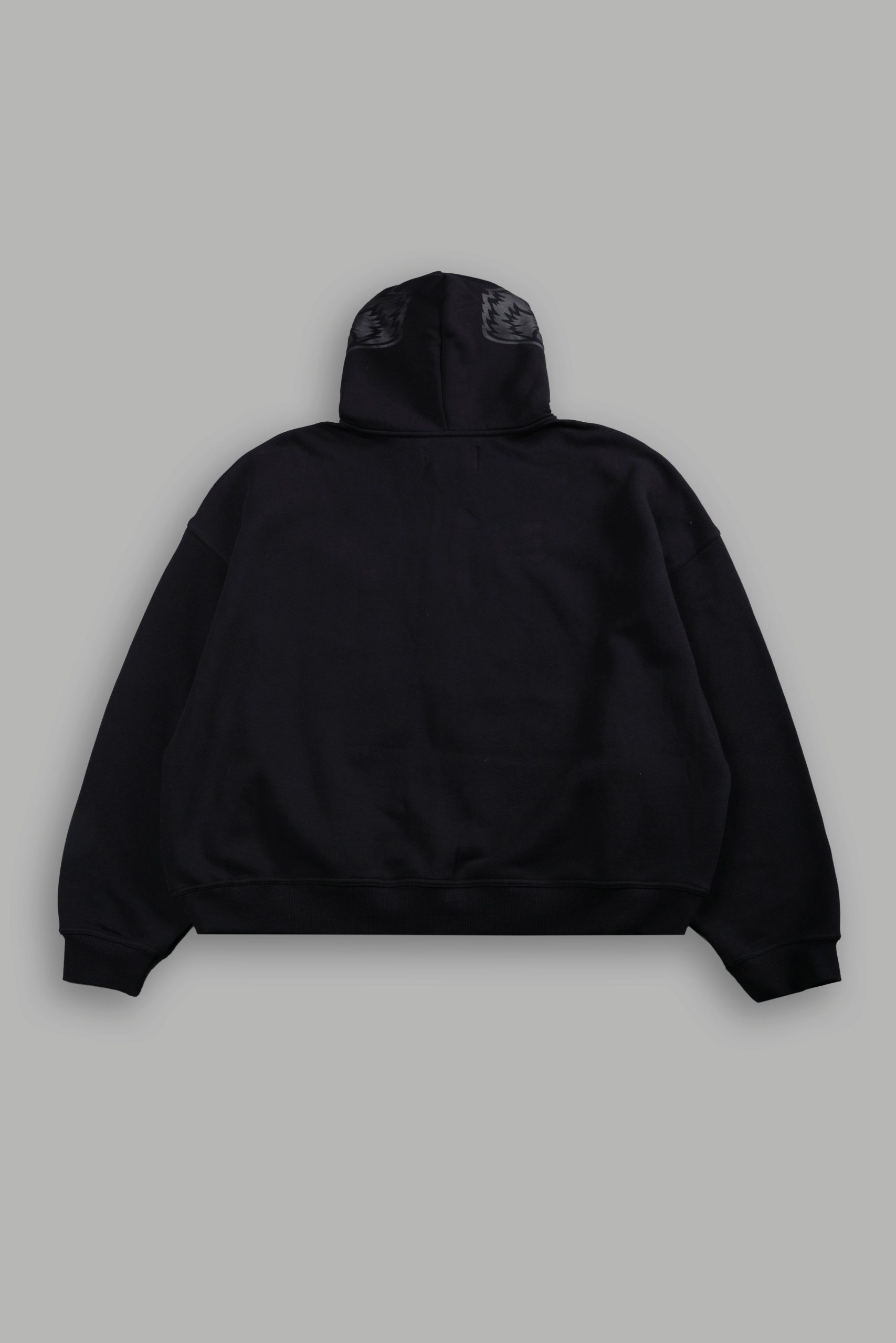 Inner Wolf Vex Double Zip Hoodie in Black - Image 3