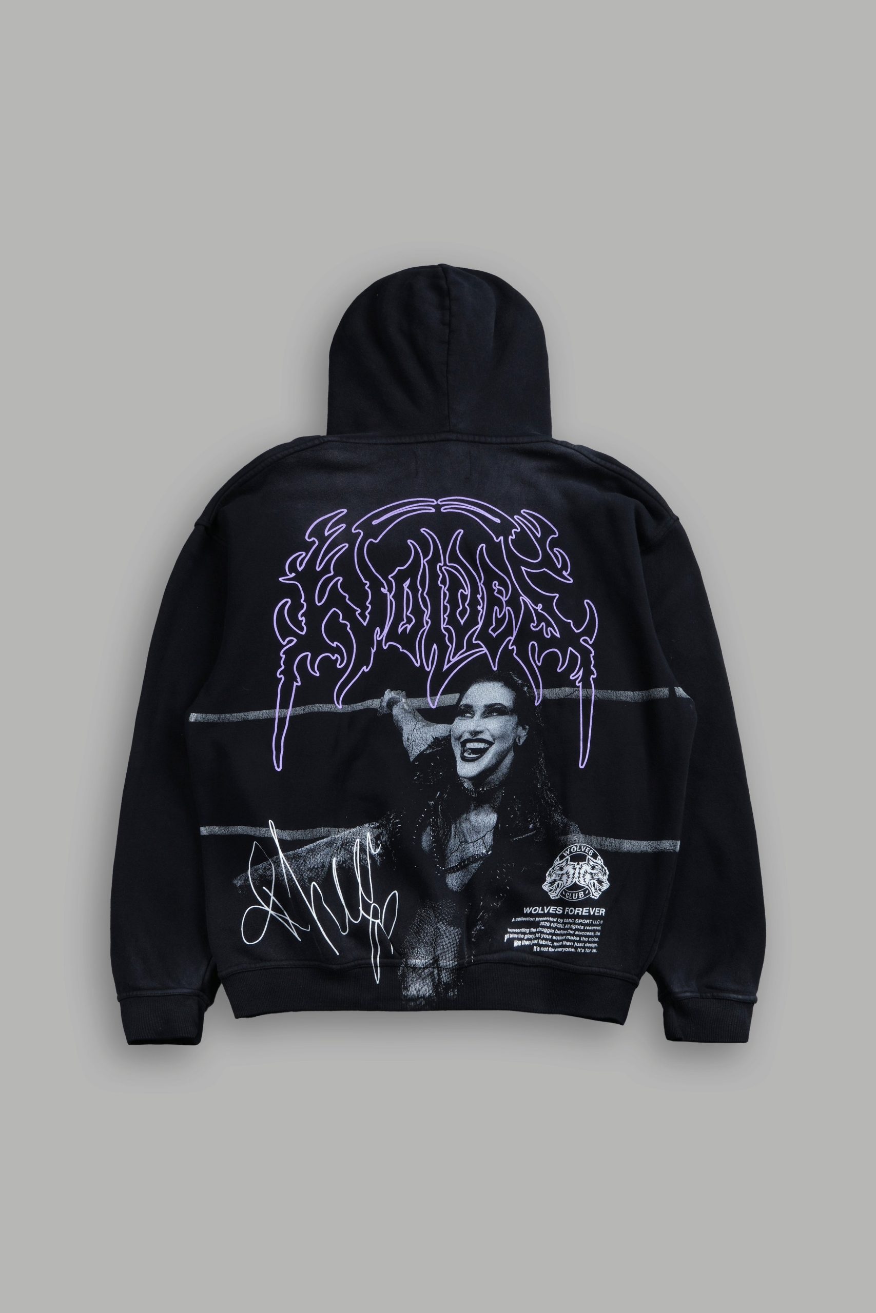 Brutality NFGU Unisex Pierce Hoodie in Black Drift Wash