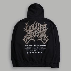 Sheer Loyalty Chambers Zip Hoodie in Black