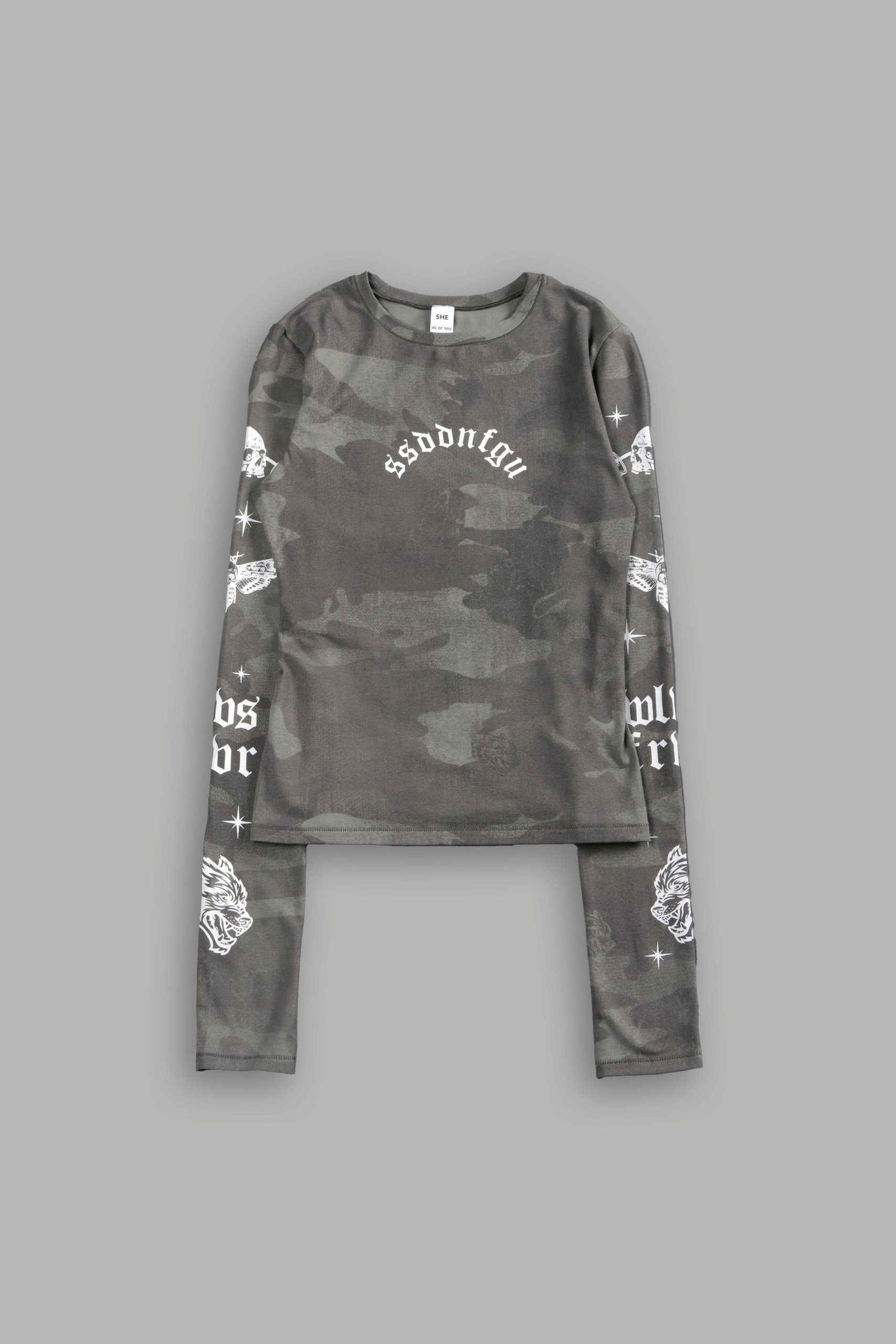 FRVR in the Stars Eden L/S Tee in Lush Vintage Woodland Camo