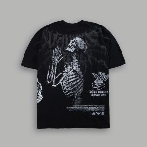 No Weapon Hesh Premium Oversized Tee in Black