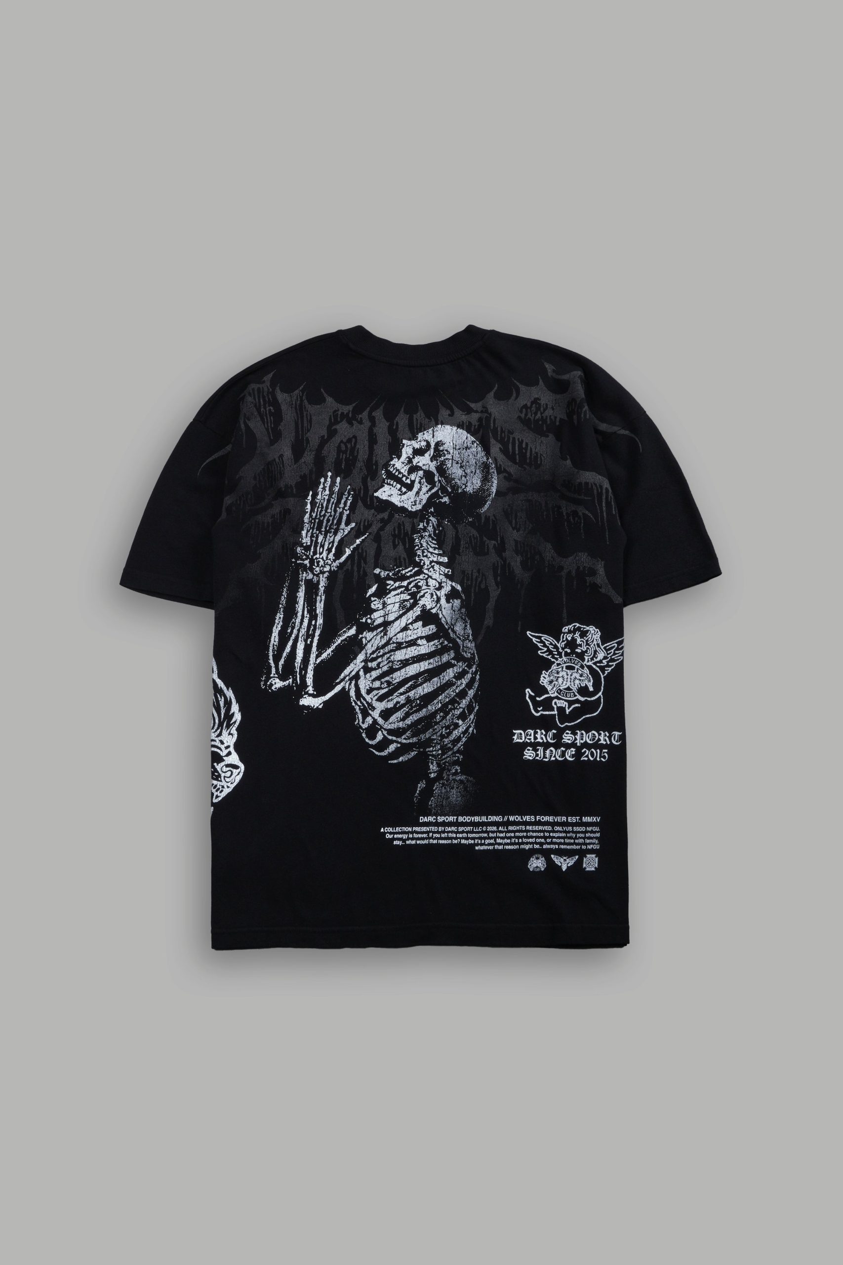 No Weapon Hesh Premium Oversized Tee in Black