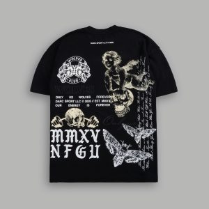 Hollow Virtue Premium Oversized Tee in Black
