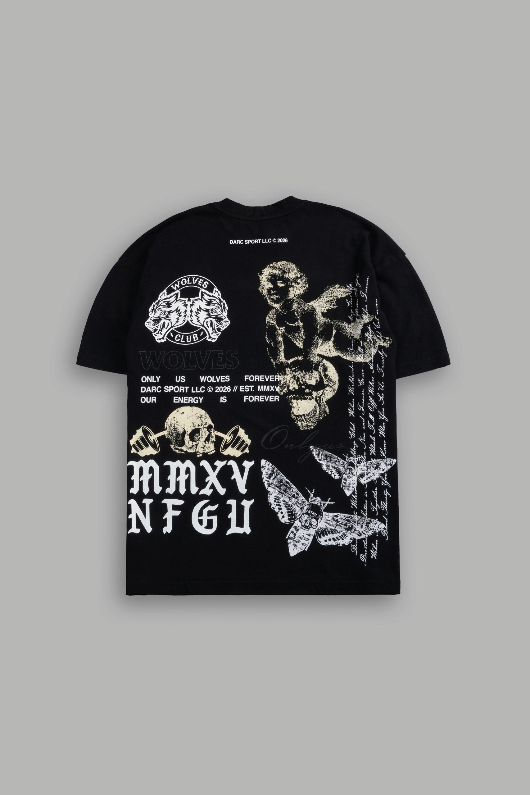 Hollow Virtue Premium Oversized Tee in Black