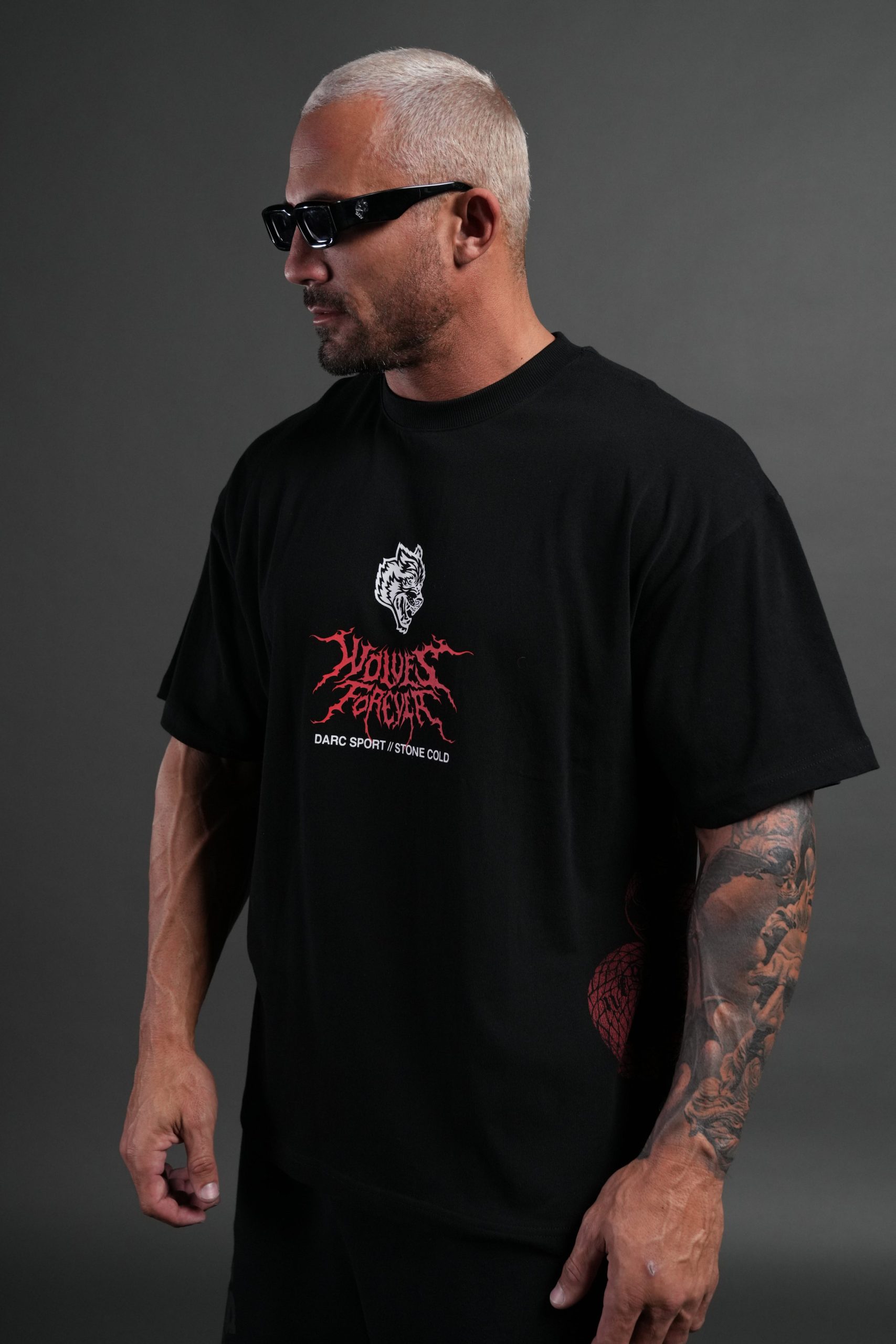 Stone Cold Law Premium Oversized Tee in Black - Image 2