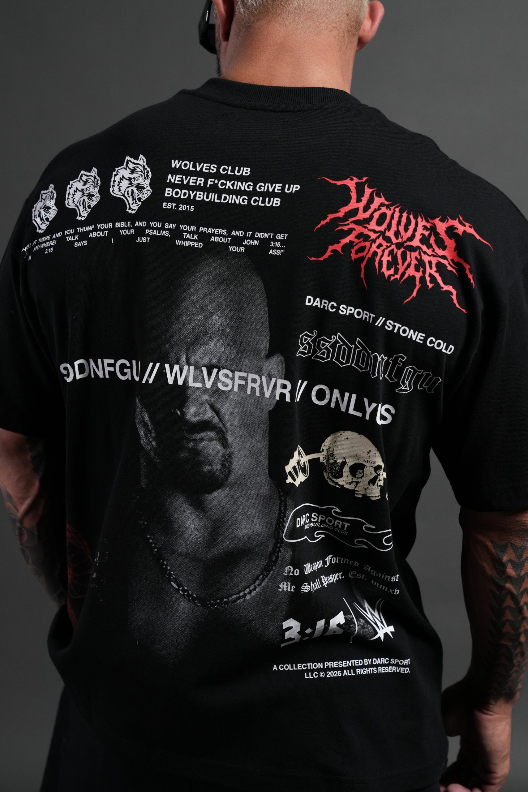 Stone Cold Law Premium Oversized Tee in Black - Image 8