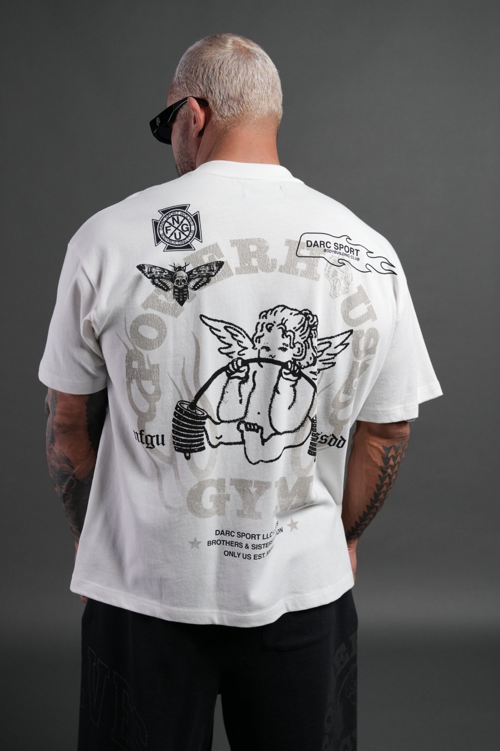 Powerhouse of the Cherub Unisex Premium Oversized Tee in Cream - Image 8