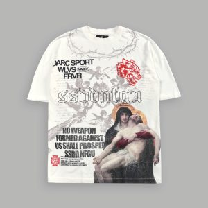 Creed Premium Oversized Tee in Cream